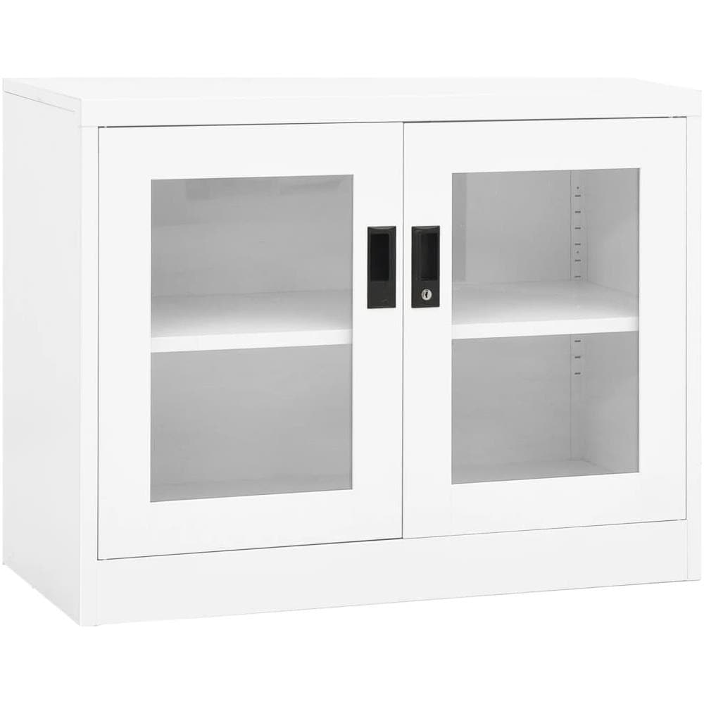 Armadio Per Ufficio Bianco 90x40x70 Cm In Acciaio - Foto 1