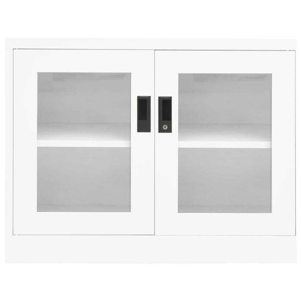 Armadio Per Ufficio Bianco 90x40x70 Cm In Acciaio - Foto 2