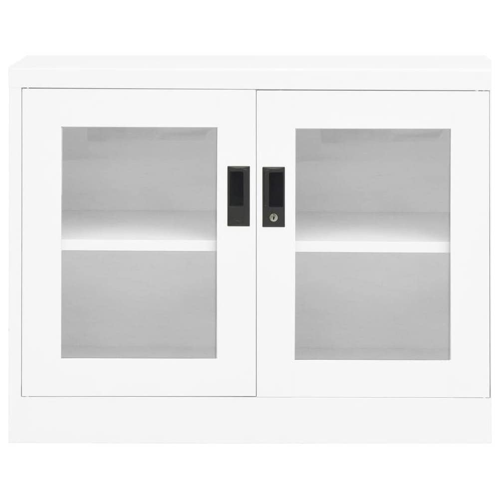 Armadio Per Ufficio Bianco 90x40x70 Cm In Acciaio - Foto 3