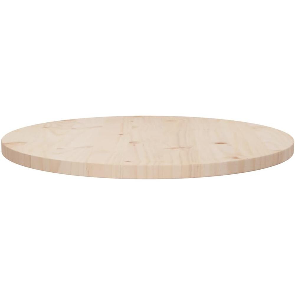 Piano Tavolo 60x2,5 Cm In Legno Massello Di Pino - Foto 2