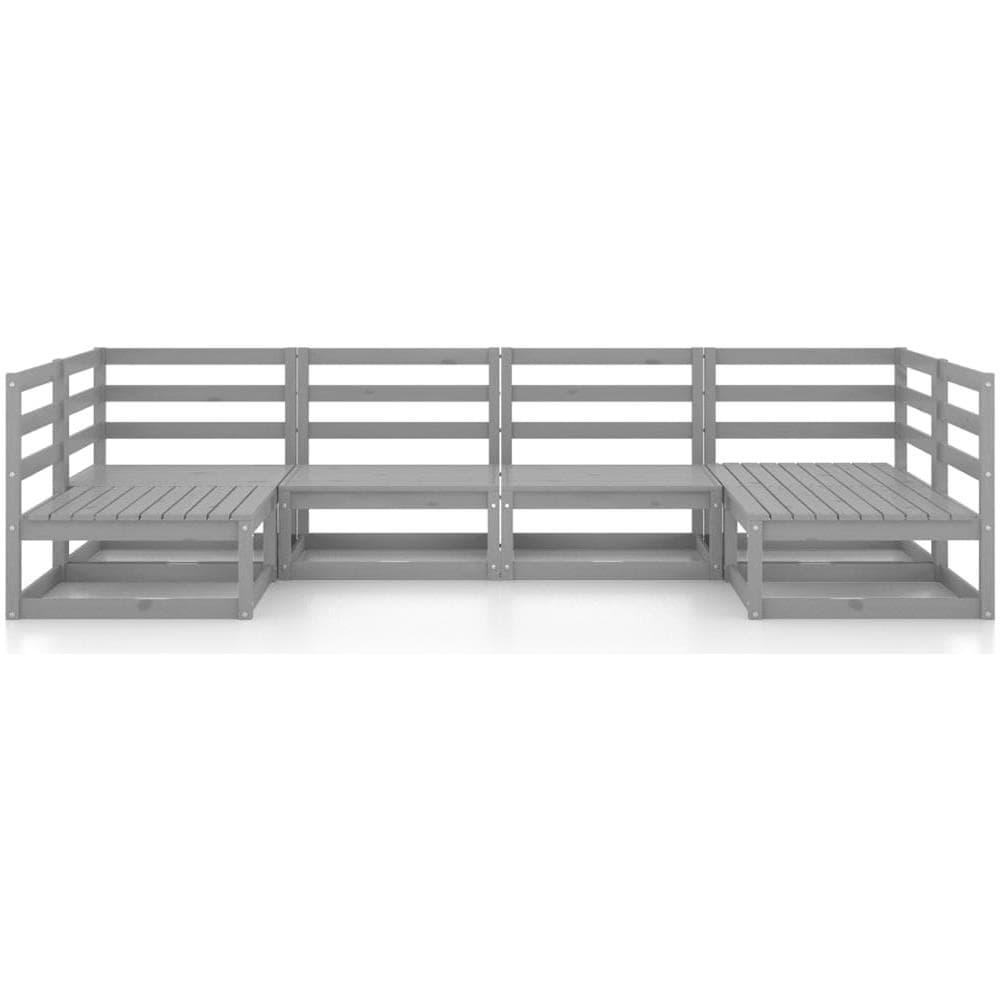 Set Divani da Giardino 6 pz in Legno Massello di Pino - Foto 3