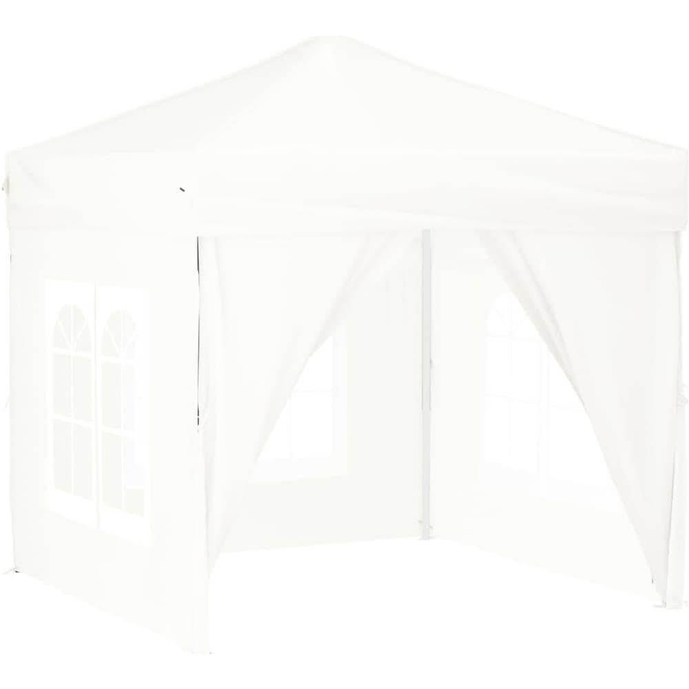 Tenda Per Feste Pieghevole Con Pareti Laterali Bianco 2x2 M - Foto 2