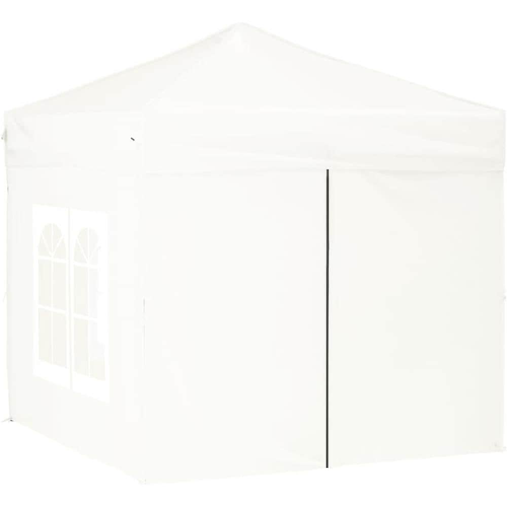 Tenda Per Feste Pieghevole Con Pareti Laterali Bianco 2x2 M - Foto 3