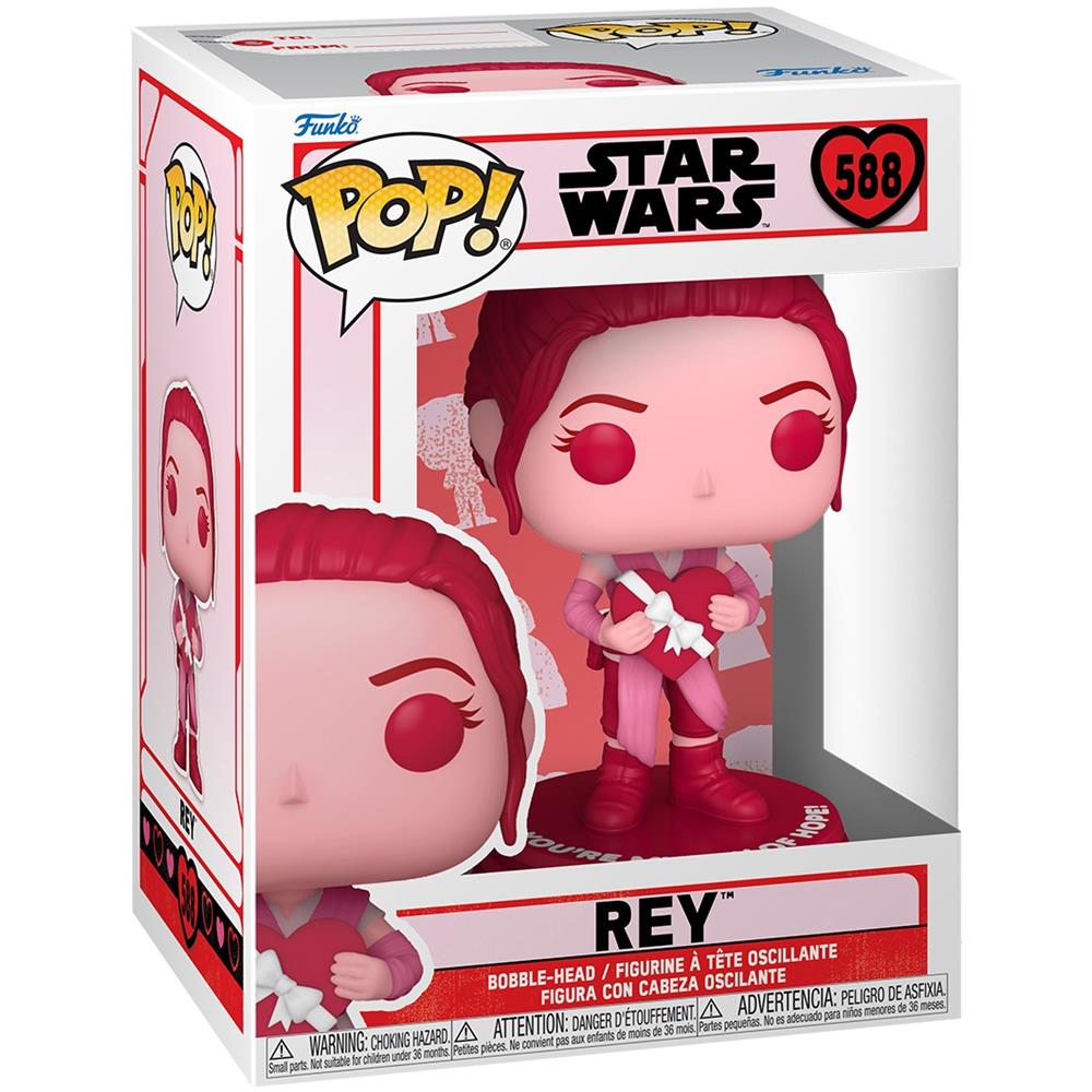 Star Wars Pop! Valentines S3 Rey Vinyl Figure 9 Cm - Foto 4
