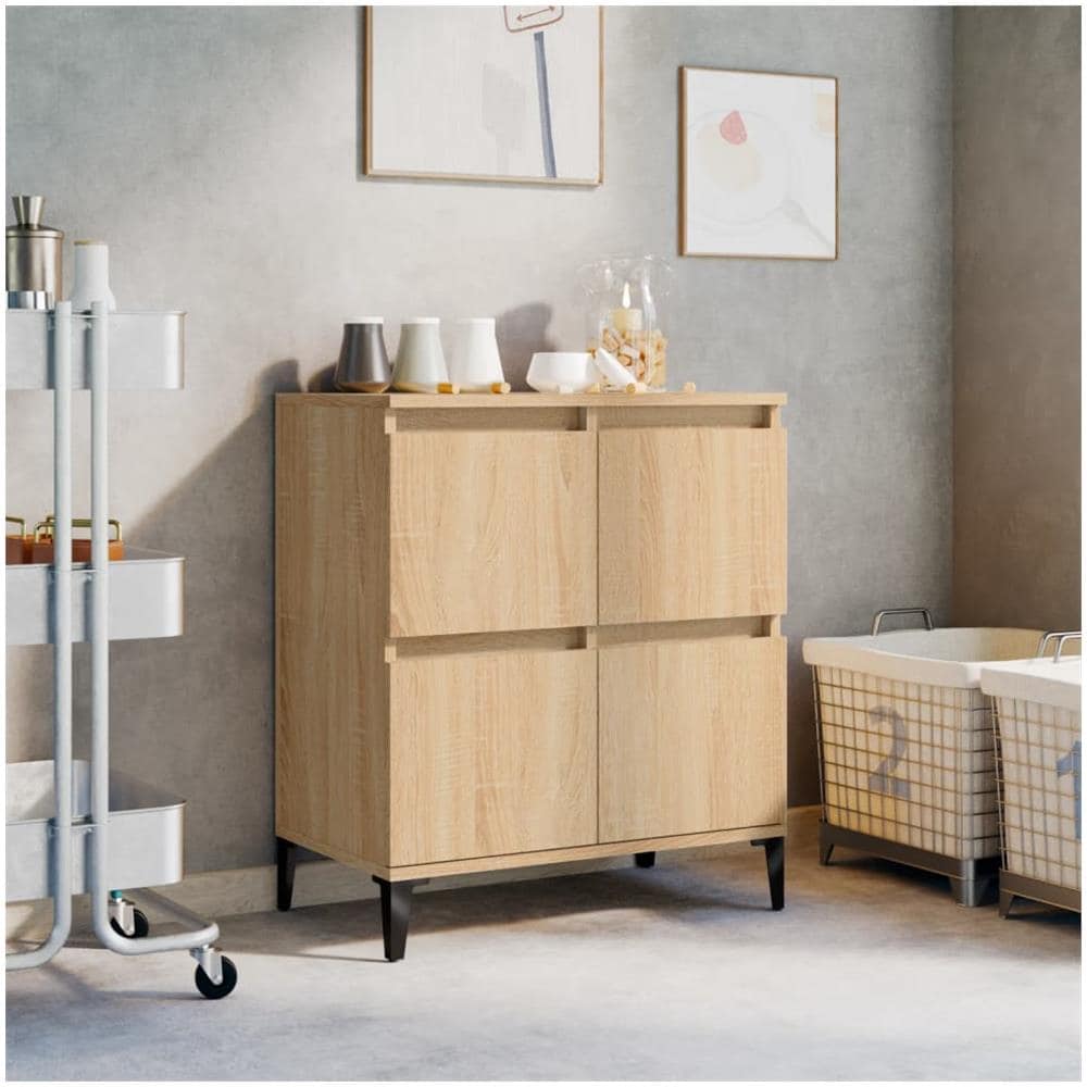 Credenza Rovere Sonoma 60x35x70 Cm In Legno Multistrato - Foto 1