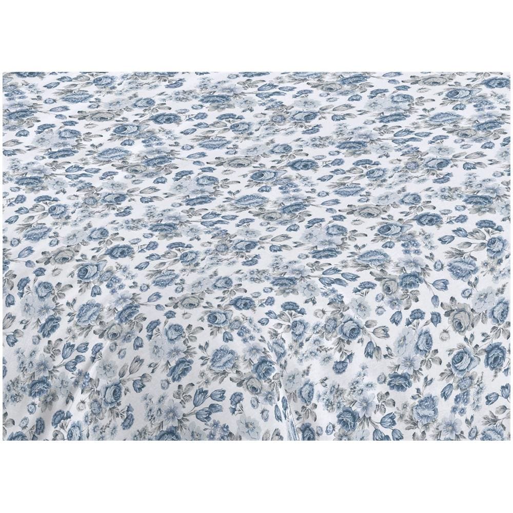 Completo Lenzuola Letto Camera In 100% Cotone Made Italy Vari Disegni Rp Piazza 1-2 Susan Azzurro - Foto 2