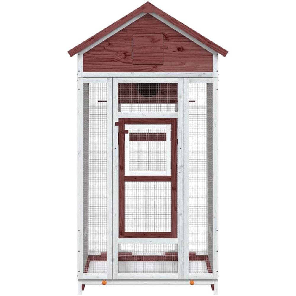 Casetta per Uccelli Moka 91,5x53x170 cm Legno Massello Pino - Foto 3