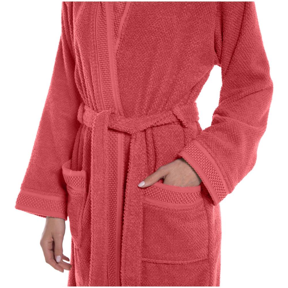 Accappatoio Con Cappuccio Spugnissima Gim In Cotone Colore Rosa Misura S - Foto 1