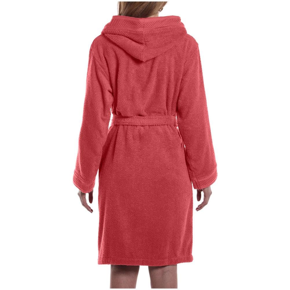 Accappatoio Con Cappuccio Spugnissima Gim In Cotone Colore Rosa Misura S - Foto 3