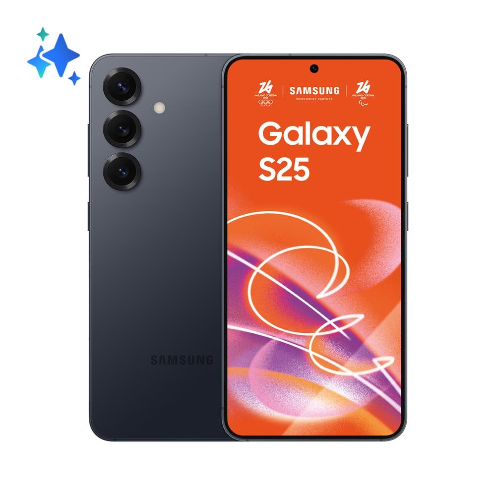 Galaxy S25 5G AI 128GB 12GB Ram Display 6.2'' FHD+ Dynamic AMOLED 2X Fotocamera 50MP Dual SIM NanoSIM + eSIM Snapdragon 8 Elite Android 15 4000 mAh Black /Blue Europa - Foto 1