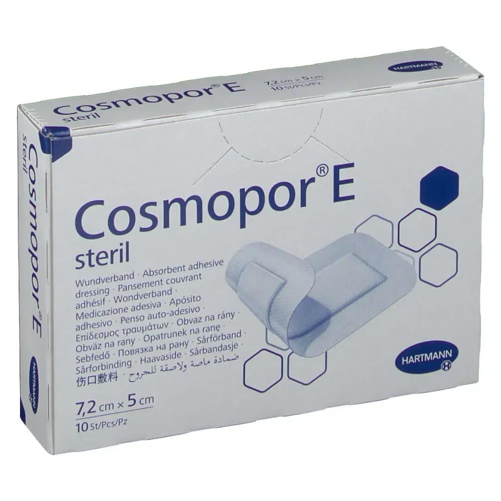 Cosmopor e Cerotto Adesivo per Medicazioni in Tessuto Non Tessuto 7,2X5CM 10 Pezzi - Foto 1