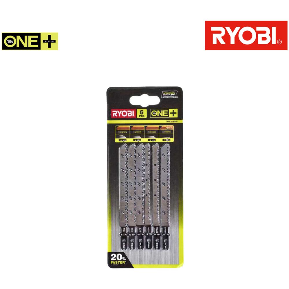 Set Di 6 Lame Speciali Per Seghetto Alternativo Ryobi Oneplus Rak6jsbw - Foto 1