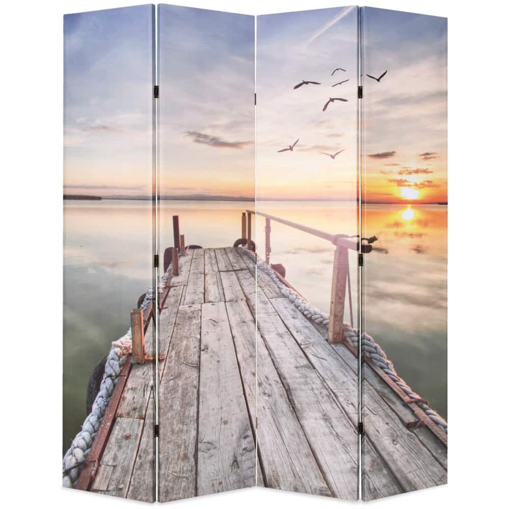 Paravento Pieghevole 160x170 cm Stampa Lago - Foto 1