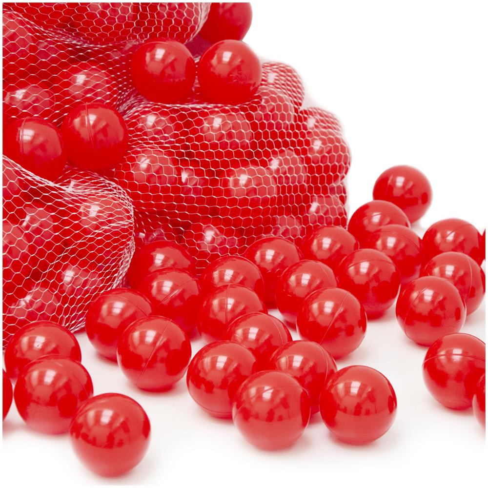 Set Di 50 Palline 5,5cm Per Riempire Piscine Gioco Per Bambini Rosso - Foto 1