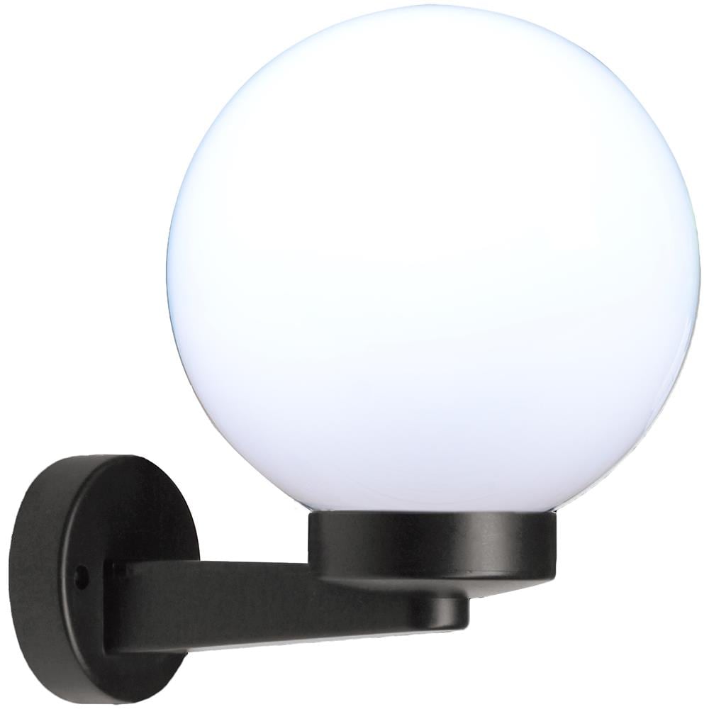 Applique Con Sfera Per Esterno In Pmma, 200mm, Attacco E27, Bianco - Foto 1