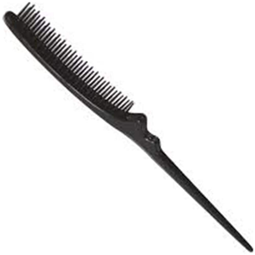 Crespatura Curvo Pua Spazzola Di Plastica Nero Nero - Foto 1