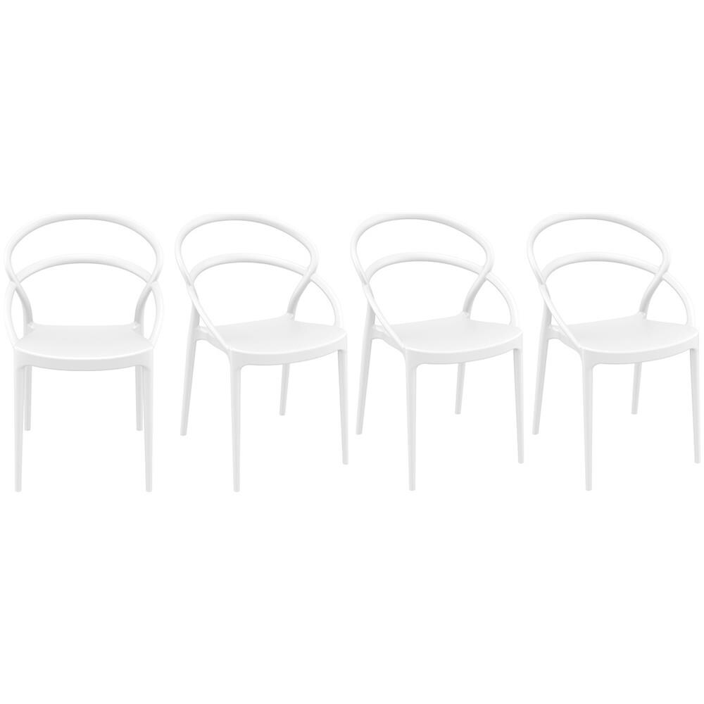 sedie bianche plastica design