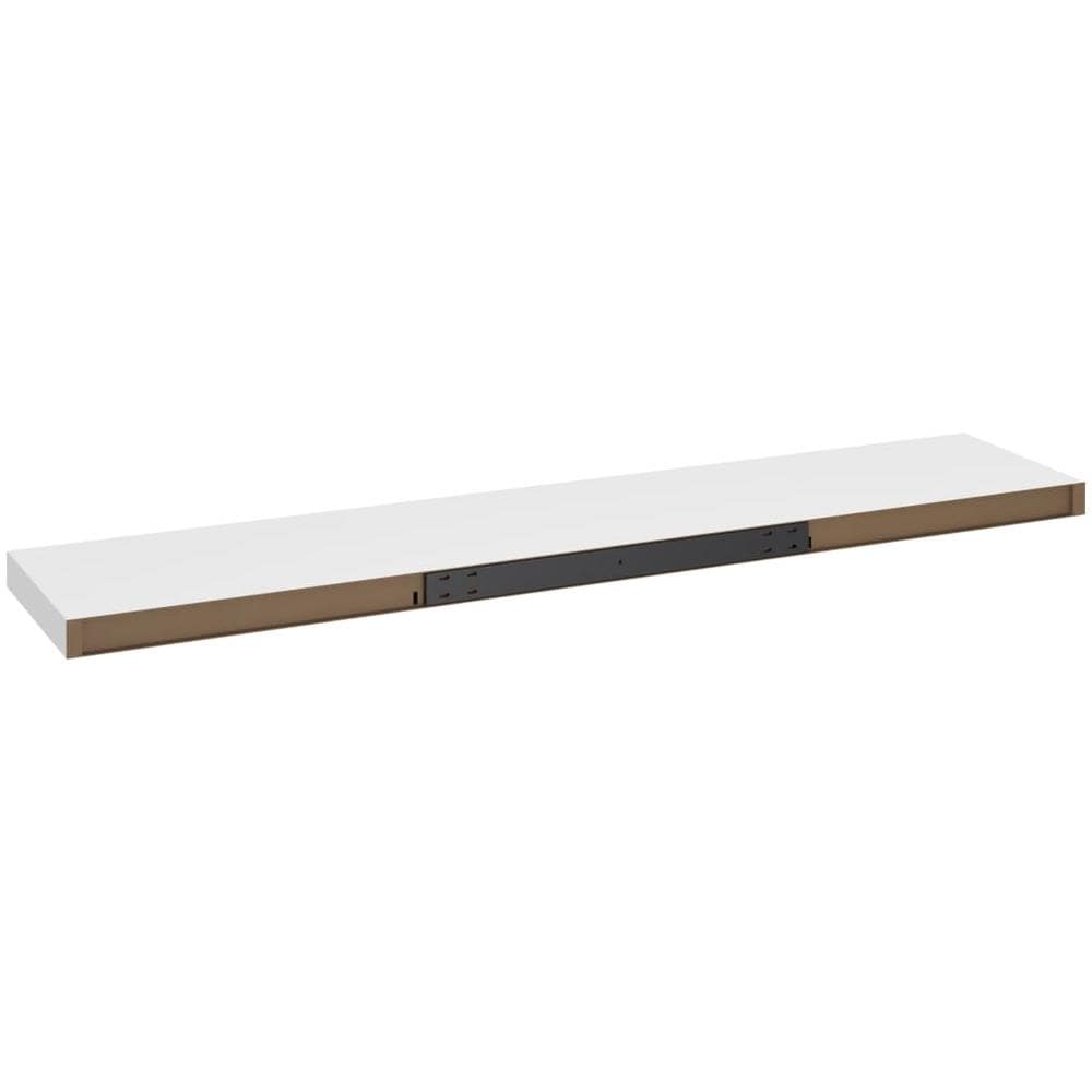 Scaffali A Parete 4 Pz Bianchi 120x23,5x3,8 Cm In Mdf - Foto 8