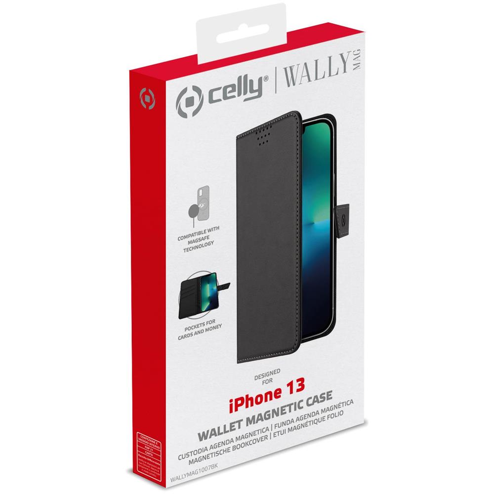 = > > WALLYMAG IPHONE 13 BLACK - Foto 5