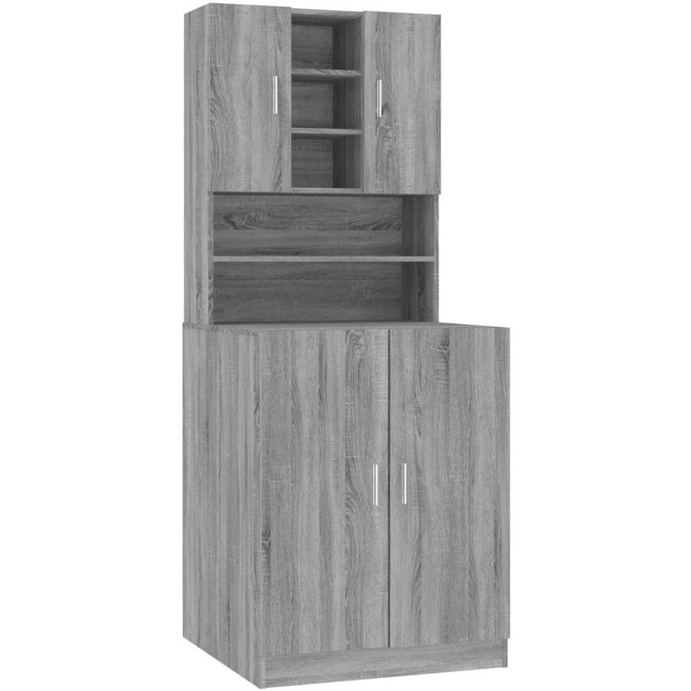 Mobile per Lavatrice Grigio Sonoma in Legno Multistrato - Foto 2