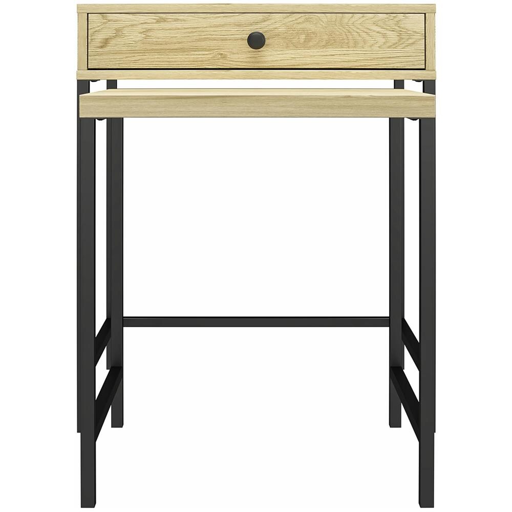 Tamlin Tavolini Accent Set Da 2 In Truciolare Laminato Nature - Foto 2