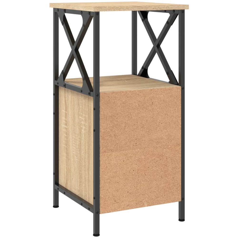 Comodino Rovere Sonoma 34x35,5x70 Cm In Legno Multistrato - Foto 7