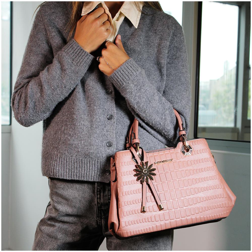 Borsa Di Forma Geometrica - Paris - Margherita Rosa - Foto 6