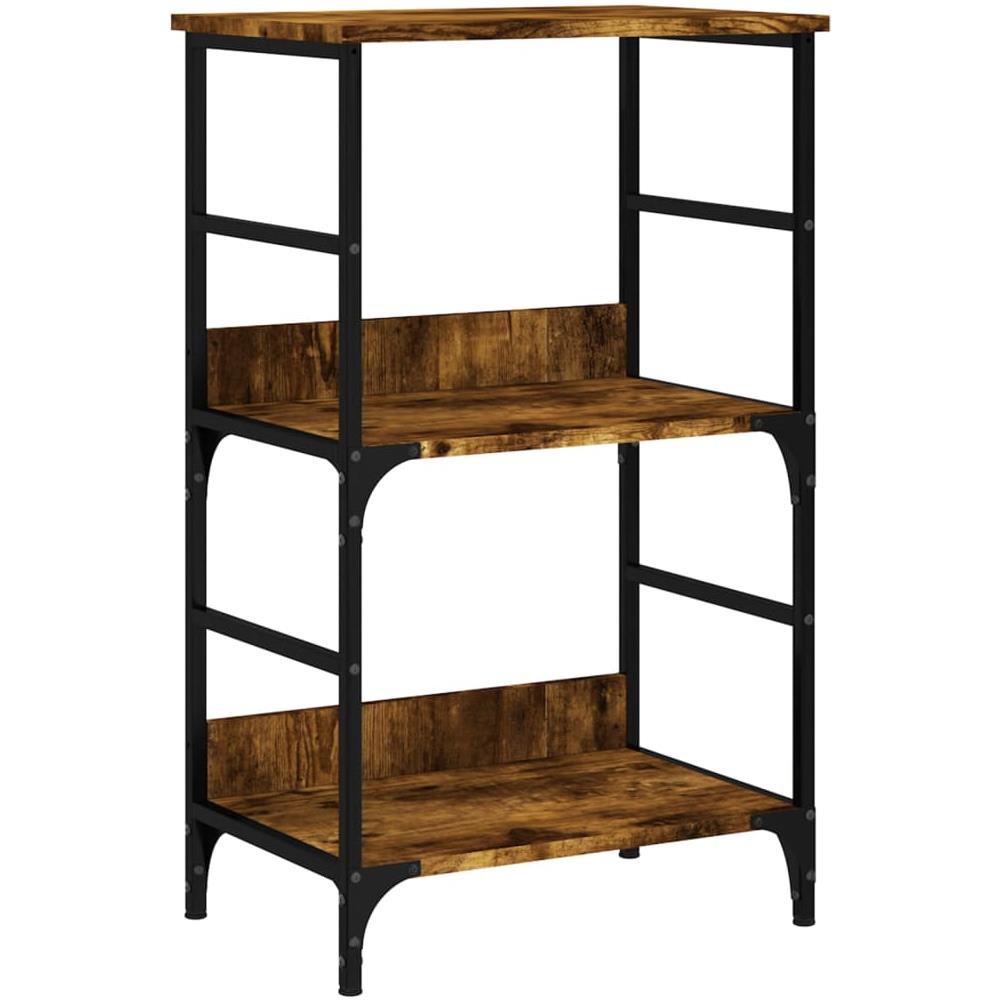 Libreria Rovere Fumo 50x33x82 Cm In Legno Multistrato - Foto 2