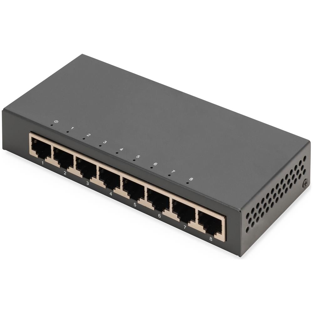 Switch Gigabit a 8 porte, desktop, non gestito, alloggiamento in metallo - Foto 1