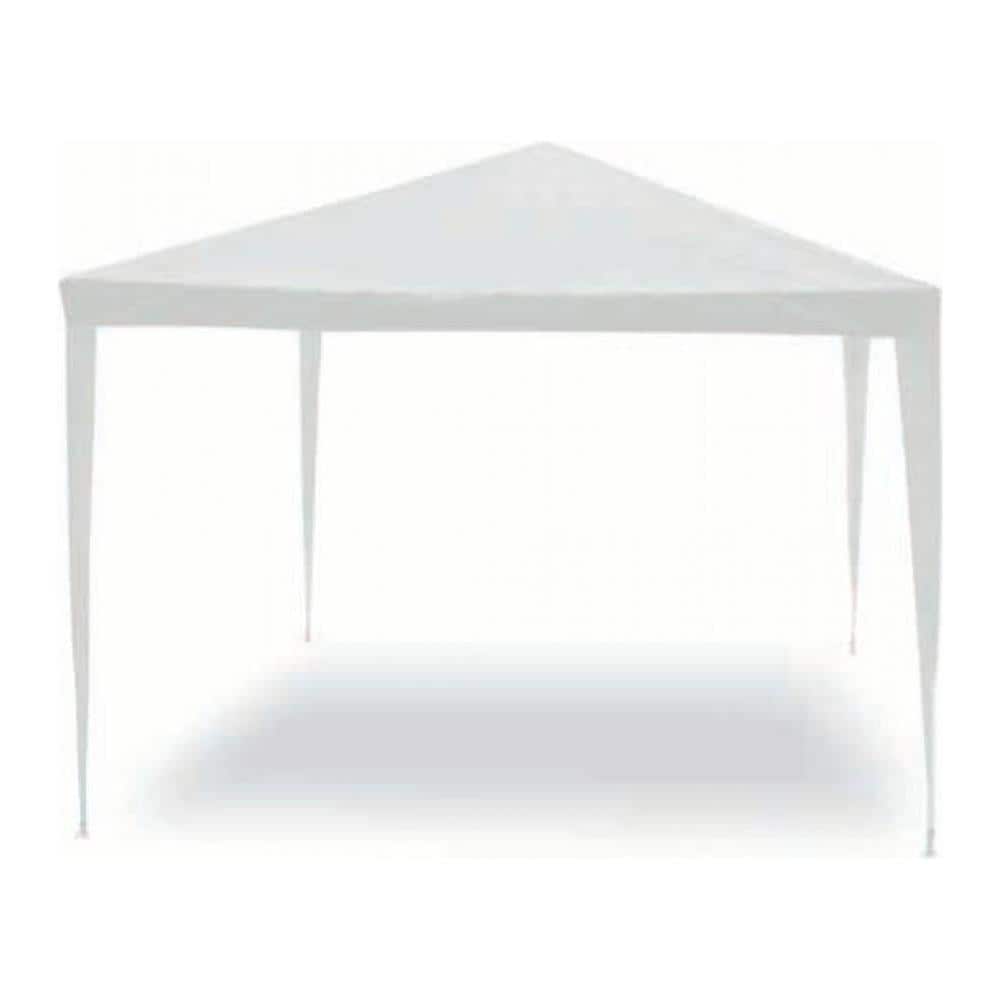 Gazebo Con Copertura Plastificata 3 X 3 Metri Bianco - Foto 4