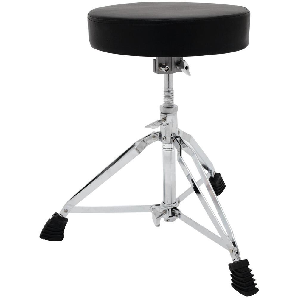 Sgabello Per Batteria, Professionale, Seduta Nera, Cromato Dt-80 - Foto 2