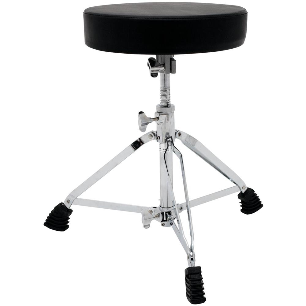 Sgabello Per Batteria, Professionale, Seduta Nera, Cromato Dt-80 - Foto 3