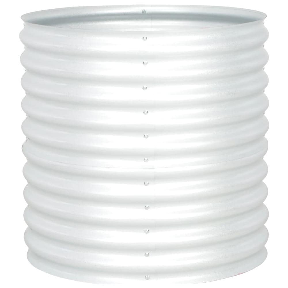 Fioriera Per Giardino 80x80x81 Cm In Acciaio Zincato Argento - Foto 1