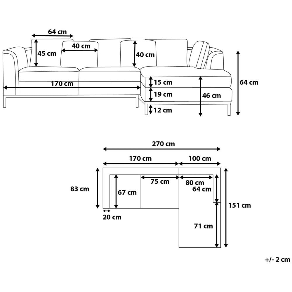 Divano Angolare In Velluto Verde Sinistro Oslo - Foto 2