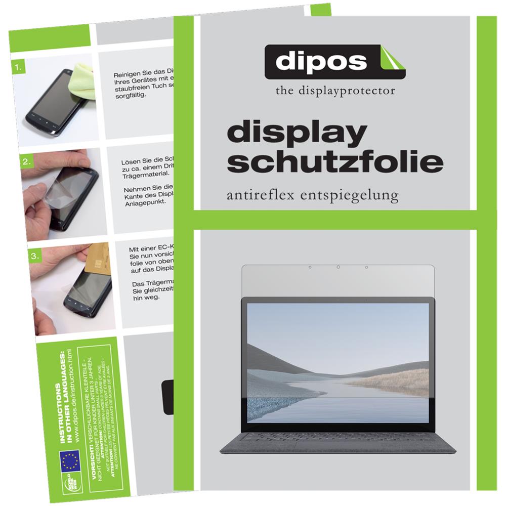 Pellicola Protettiva Dipos Per Microsoft Surface Pro 3 | Antiriflesso, Opaca, Anti-impronta | 2 Pezzi | Made In Germany