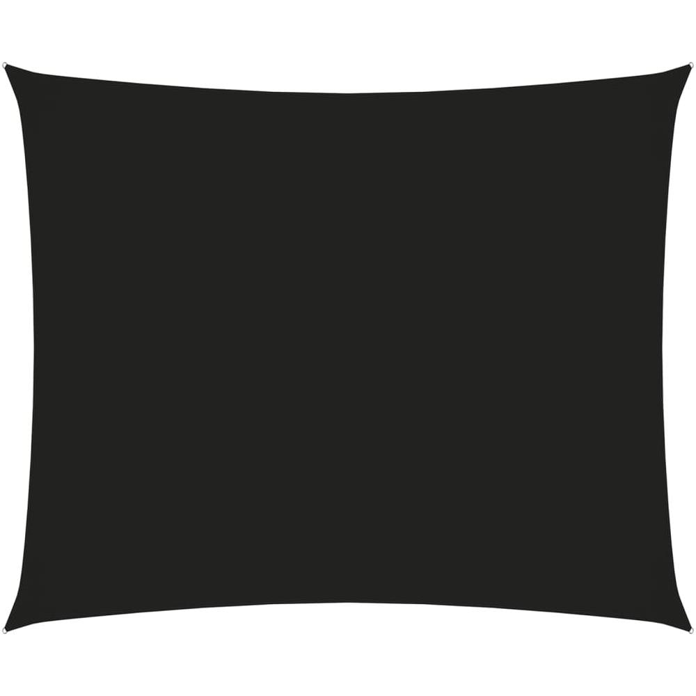 Parasole a Vela Oxford Rettangolare 2,5x3,5 m Nero - Foto 1