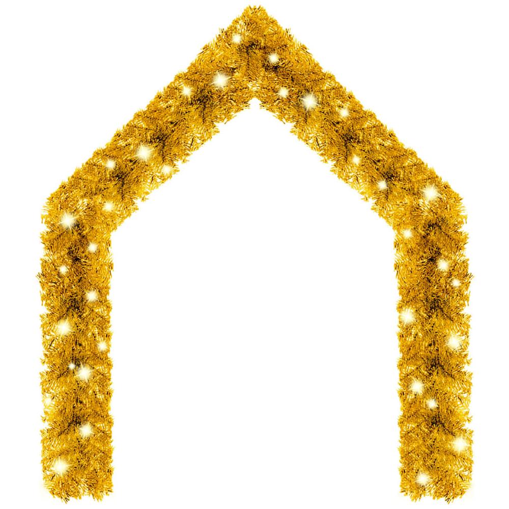 Ghirlanda Natalizia con Luci a LED 10 m Oro - Foto 3