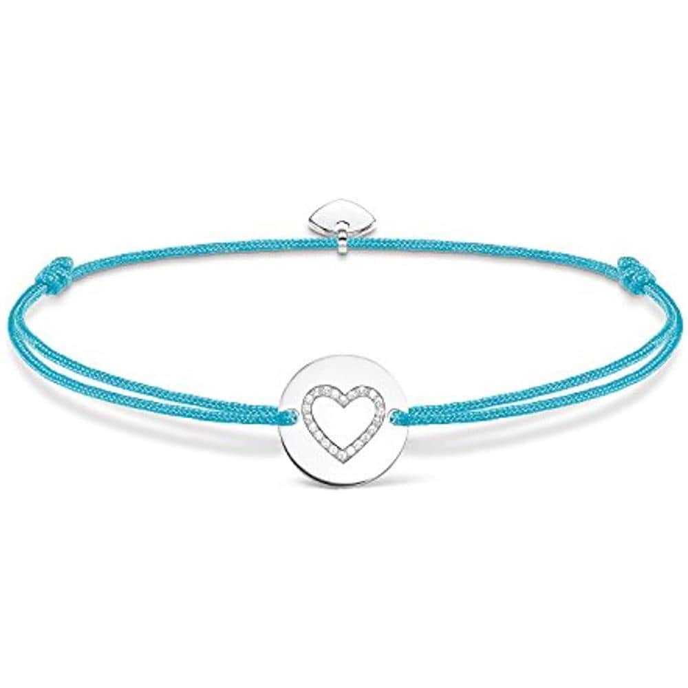 Bracciale Di Corda Turchese Da Donna Argento Sterling 925 - Foto 1