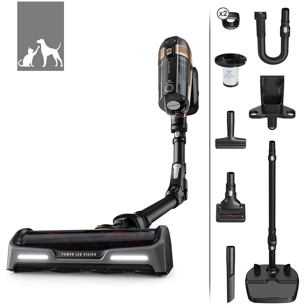 X-FORCE FLEX 15.60 Scopa Ricaricabile 2 in1 senza Sacco Potenza Aspirazione 230 W Colore Nero/Grigio - Foto 1