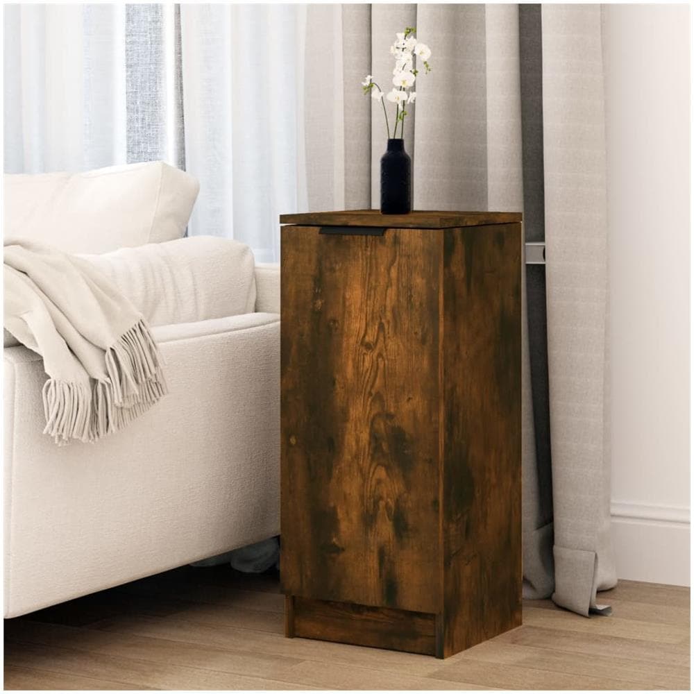 Credenza Rovere Fumo 30x30x70 Cm In Legno Multistrato - Foto 1