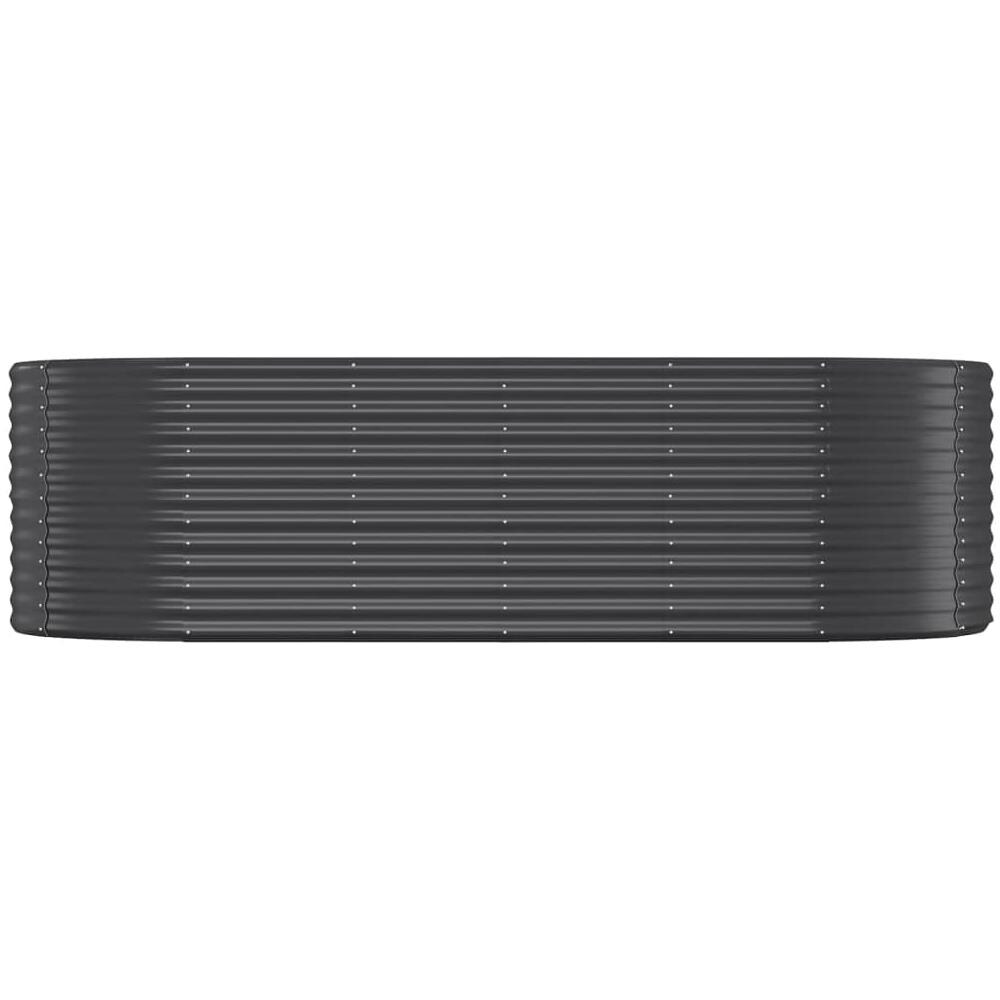 Letto da Giardino in Acciaio a Polvere 249x100x68 cm Antracite - Foto 2