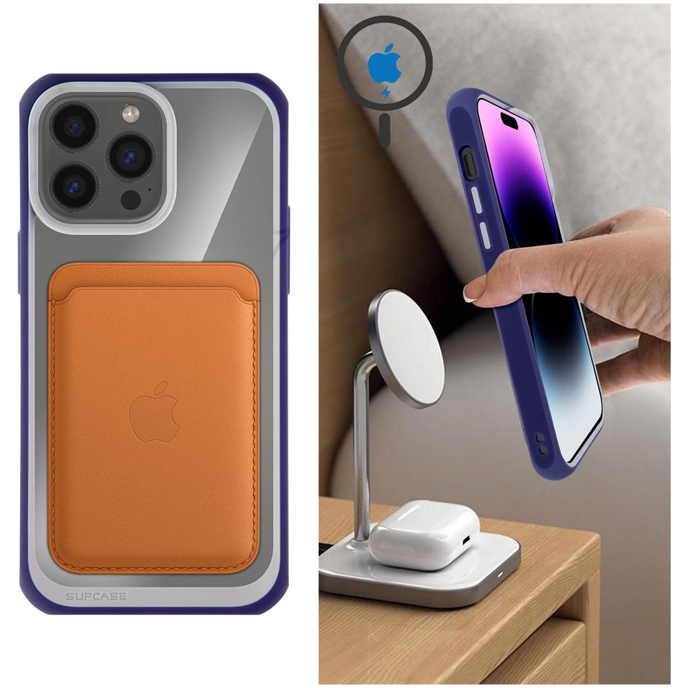 Cover Iphone 14 Pro Sottile Antiurto Compatibile Con Magsafe Viola - Foto 2