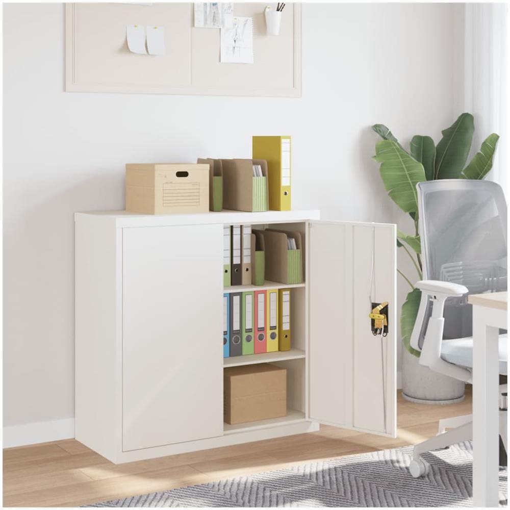 Armadio Classificatore Bianco 90x40x90 cm in Acciaio - Foto 1