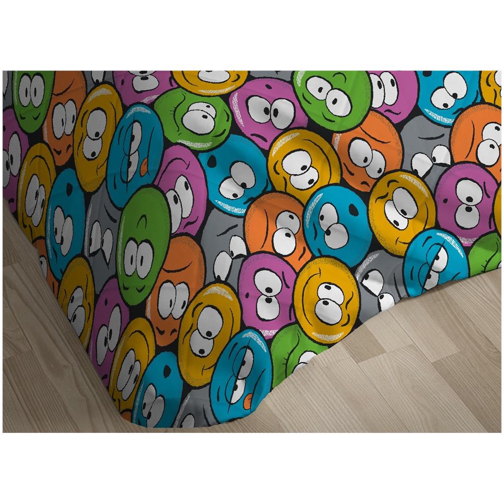 Trapunta Piumone Invernale 300gr Cotone Made Italy Disegno Emoji Matrimoniale Emoji - Foto 2