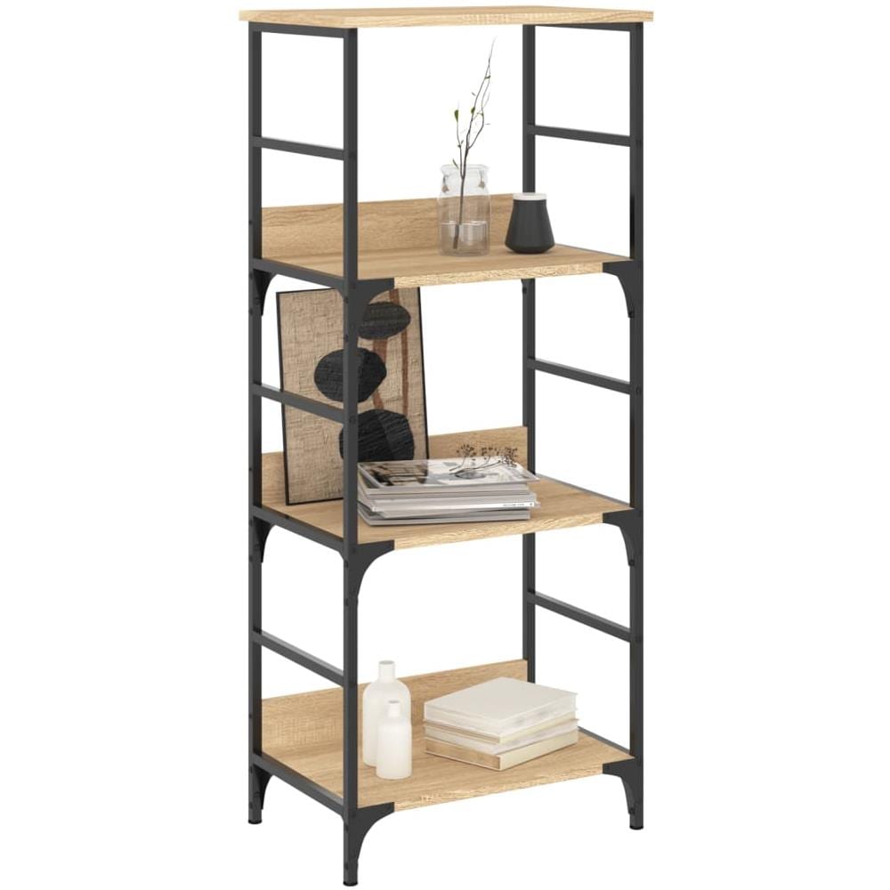 Libreria Rovere Sonoma 50x33x117,5 Cm In Legno Multistrato - Foto 3