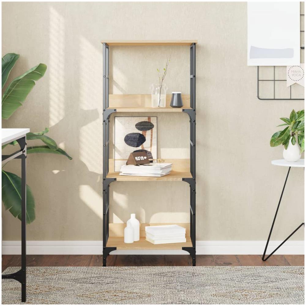 Libreria Rovere Sonoma 50x33x117,5 Cm In Legno Multistrato - Foto 1
