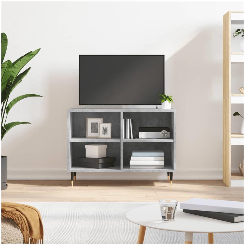 Mobile Porta Tv Grigio Cemento 69,5x30x50 Cm Legno Multistrato - Foto 1