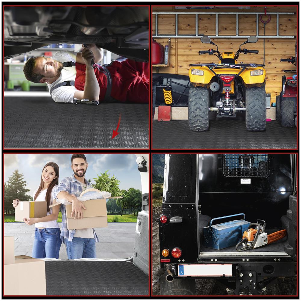 Tappetino Per Auto Odin Ondulato 100x300 Cm Universale Nero - Foto 2