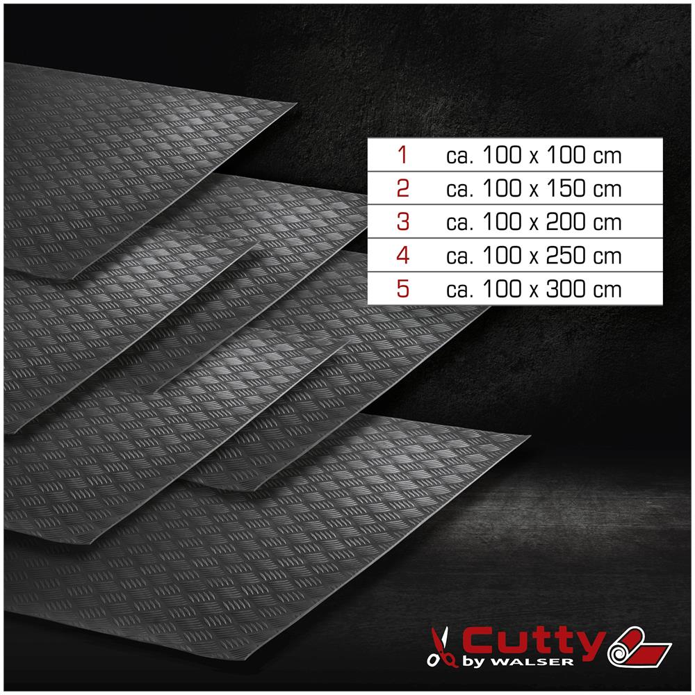 Tappetino Per Auto Odin Ondulato 100x300 Cm Universale Nero - Foto 6