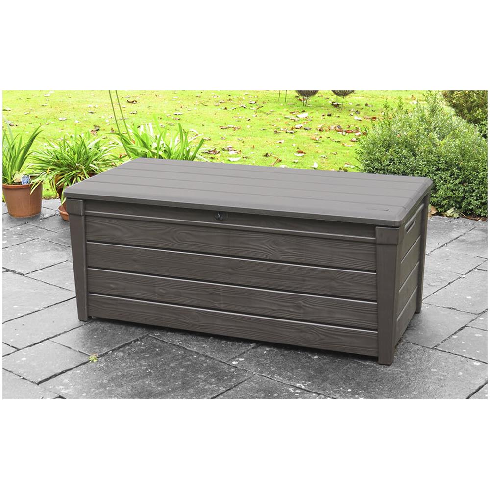 Brightwood Armadietto portaoggetti Rettangolare Resina Marrone - Foto 2